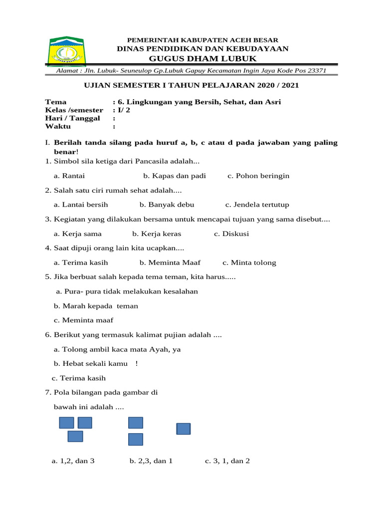 7 Rahasia Efektif Analisis Butir Soal Kelas 1 Tema 6 Agar Nilai Siswa Meningkat Pesat